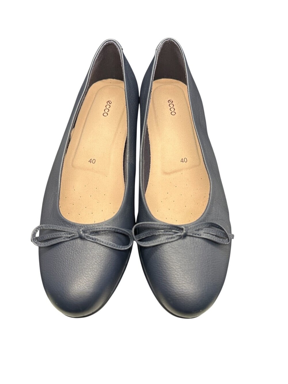 Womens ECCO Navy Blue Ballet Slipper flats